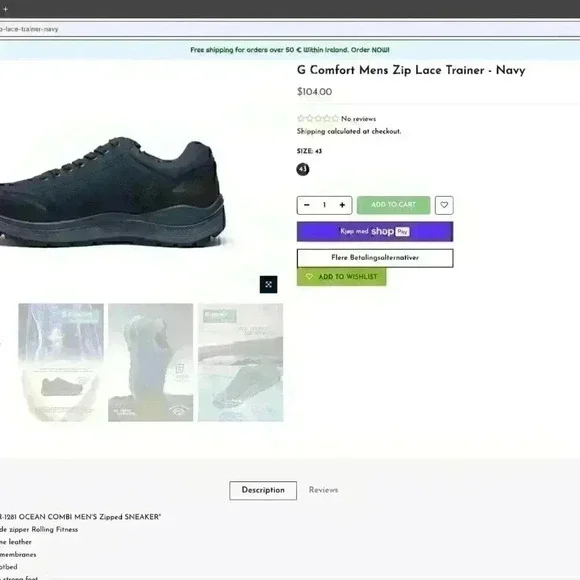 G. Comfort Fashion Sneakers for Men, ocean Blue, Size (Save $35.00) - Picture 2 of 11